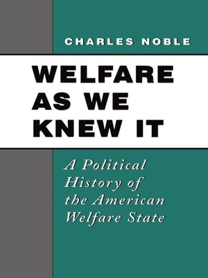 cover image of Welfare As We Knew It